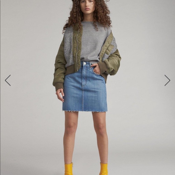 Rag & Bone Denim Mini Skirt Size 24 - Picture 6 of 10